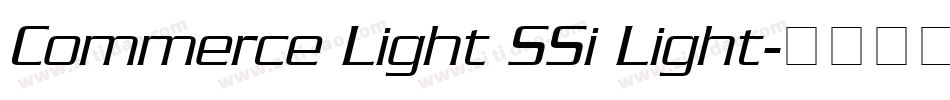 Commerce Light SSi Light字体转换